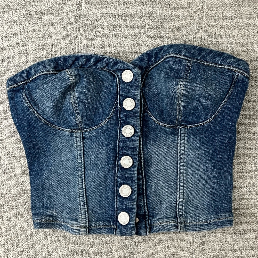 Guess Blue Denim Bustier